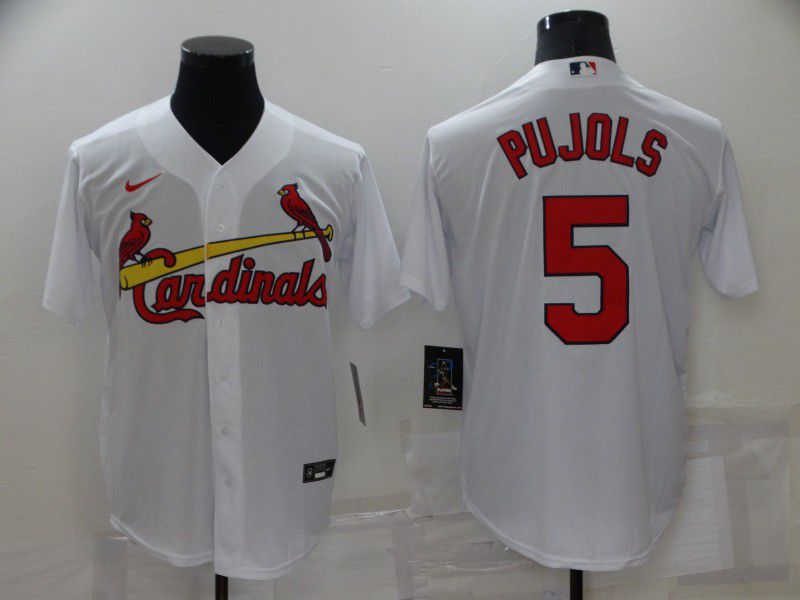 Men St.Louis Cardinals 5 Pujols White Game Nike 2022 MLB Jersey